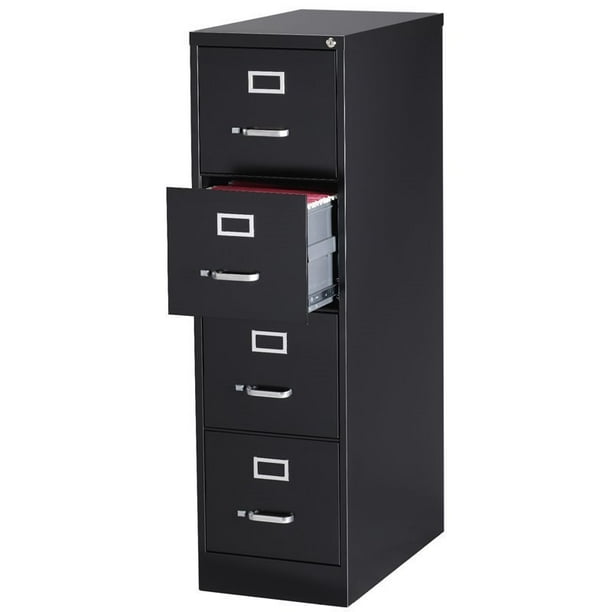 Pemberly Row 3 Drawer Letter File Cabinet in Black